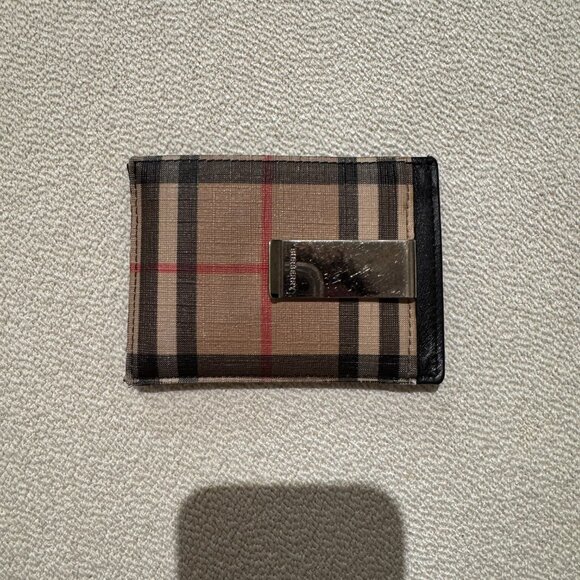 Burberry Cardholder w/ Money Clip - Picture 2 of 4